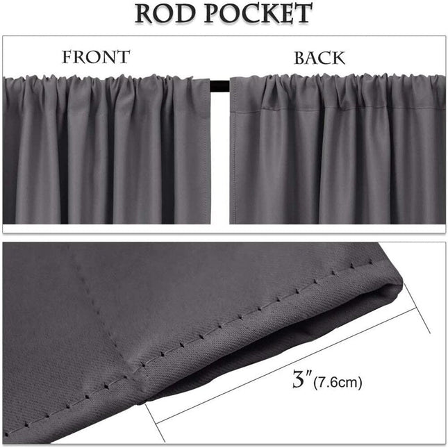 Komplett mörkläggningsgardinset med kappa