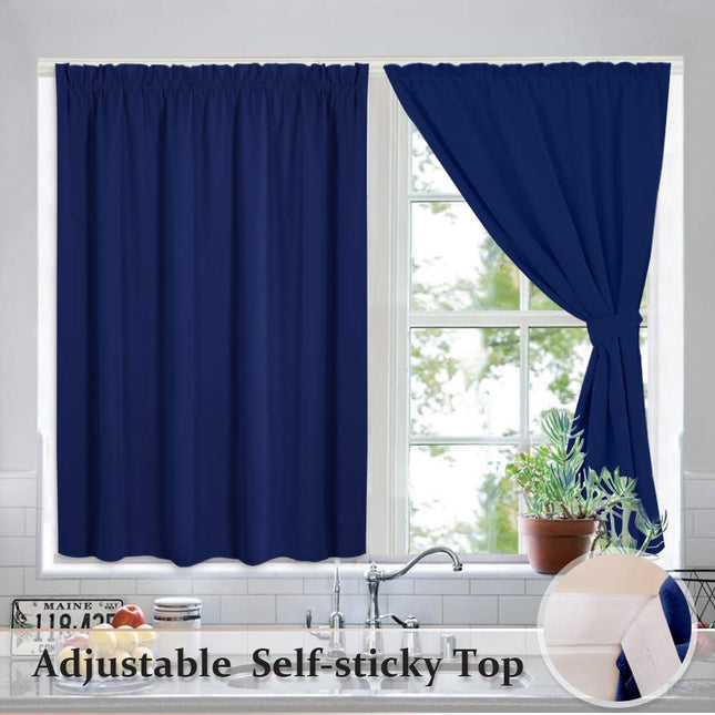 Kort självhäftande mörkläggningsgardin för kök