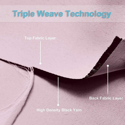 Enfärgad mörkläggningsgardin med moderna öljetter