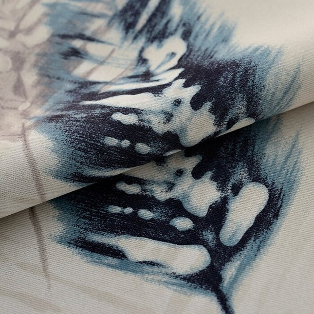 Mörkläggningsgardin med dekorativt fjädermönster