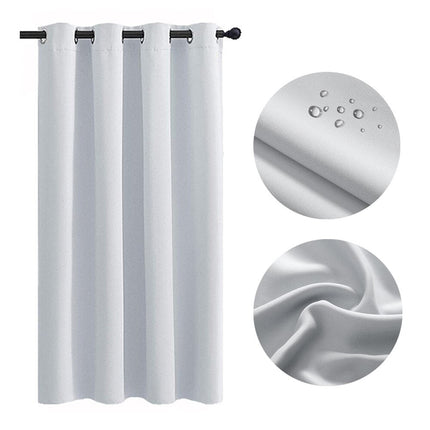 Ljusgrå utomhusgardin för balkong