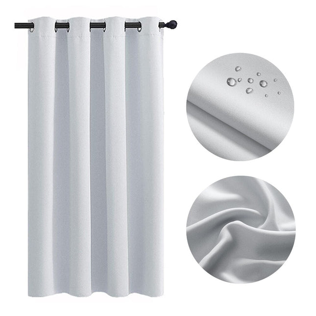 Ljusgrå utomhusgardin för balkong