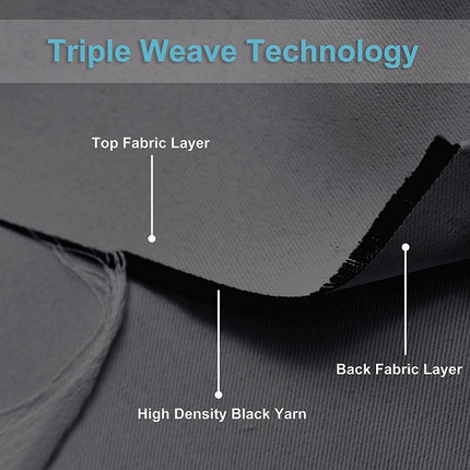 Mörkläggningsgardin set med kappa och omtag