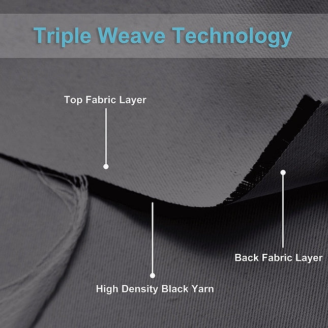 Mörkläggningsgardin set med kappa och omtag