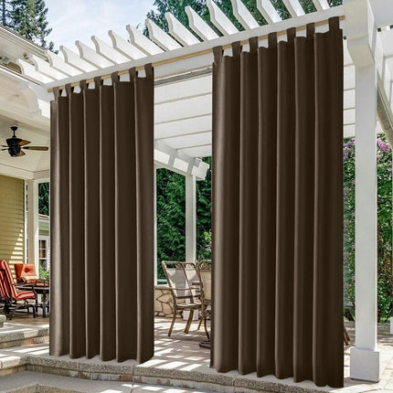 Brun utegardin för pergola