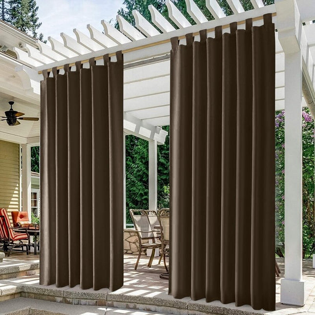 Brun utegardin för pergola