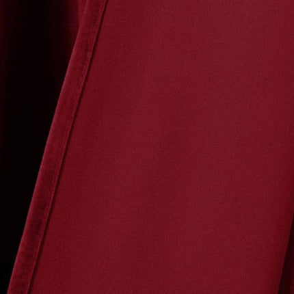 Mörkgrå sammetsgardin med dolda hankor