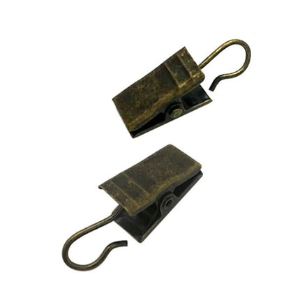 Vita gardinklämmor med praktisk krok