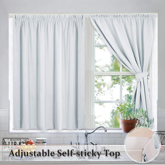 Kort självhäftande mörkläggningsgardin för kök