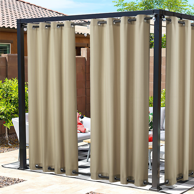 Orange utomhusgardin för paviljong