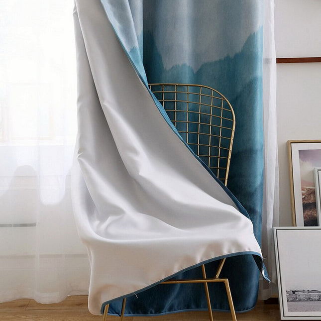 Mörkläggningsgardin med modern ombre-effekt