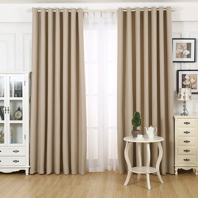 Elfenbensvit mörkläggningsgardin Diogo för sovrum