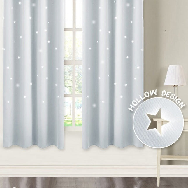 Mörkläggningsgardin med stjärnor för barnrum