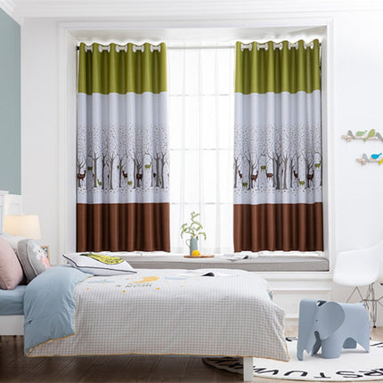 Barngardin med skogsmotiv och rådjur Oze