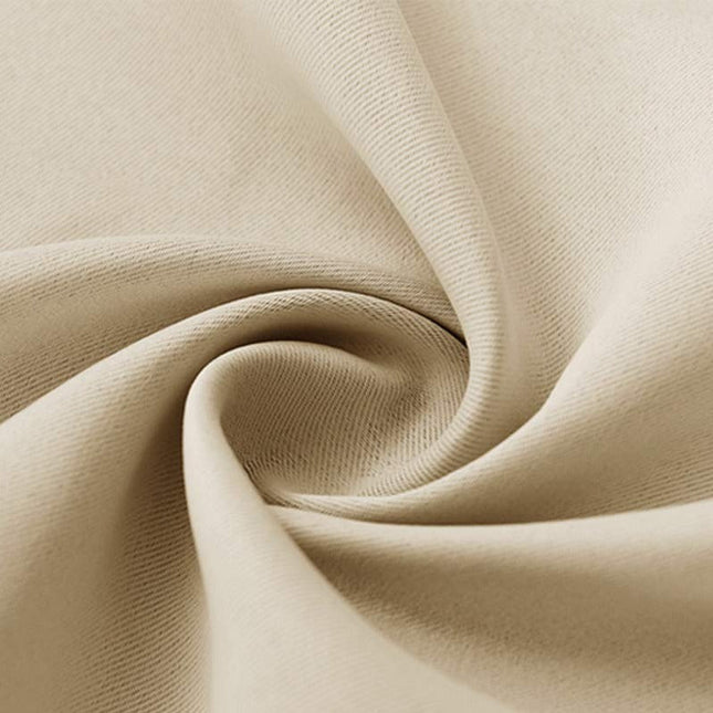 Beige mörkläggningsgardin för 100% mörkläggning