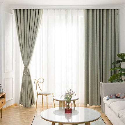Grön mörkläggningsgardin för sovrum vardagsrum