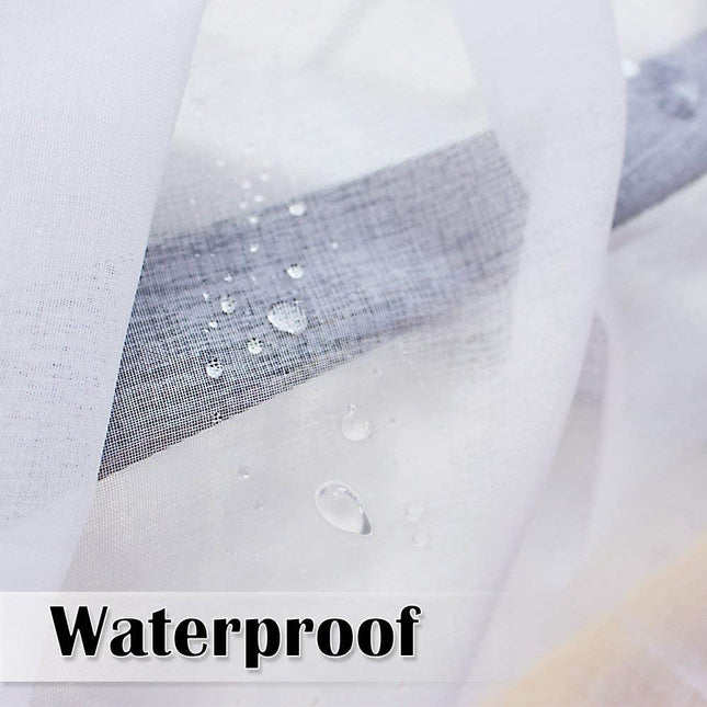 Tunn utomhusgardin med öljetter Ibra