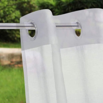 Tunn utomhusgardin med öljetter Ibra