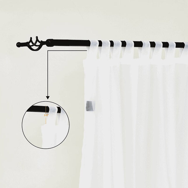 Tunn utomhusgardin med öljetter Ibra