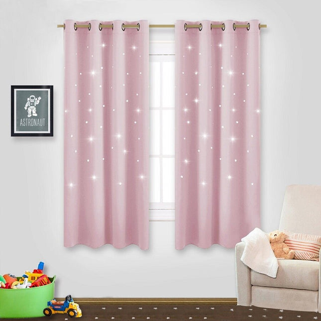 Mörkläggningsgardin med stjärnor för barnrum