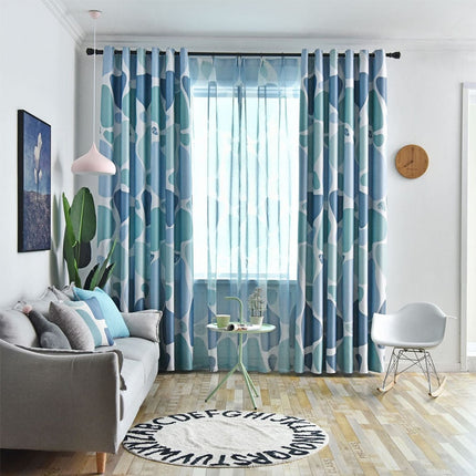 Mörkläggningsgardin med modernt abstrakt mönster