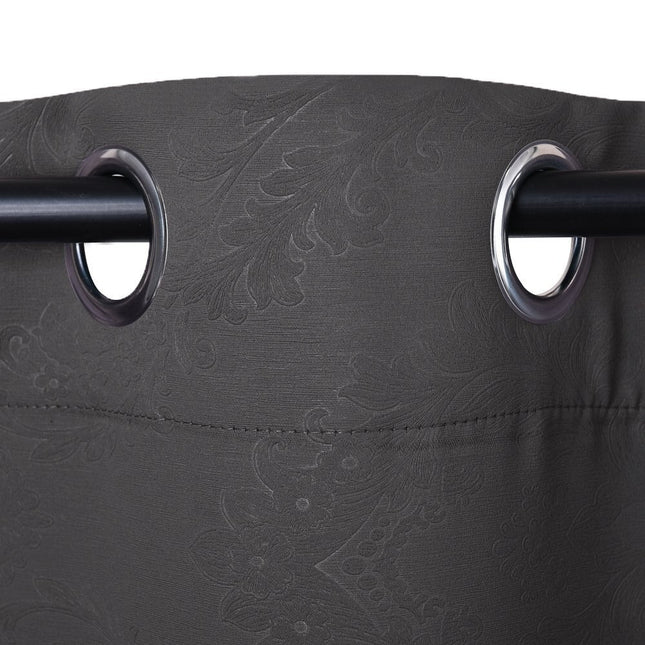 Mörkläggningsgardin med präglat damastmönster