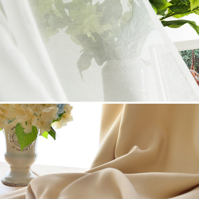 Vattentät gardin för uteplats med öglor.