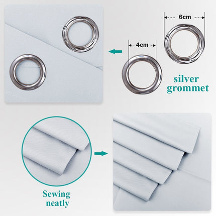 Enfärgad mörkläggningsgardin för total mörkläggning