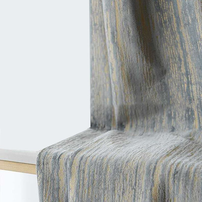 Texturerad mörkläggningsgardin med vågmotiv