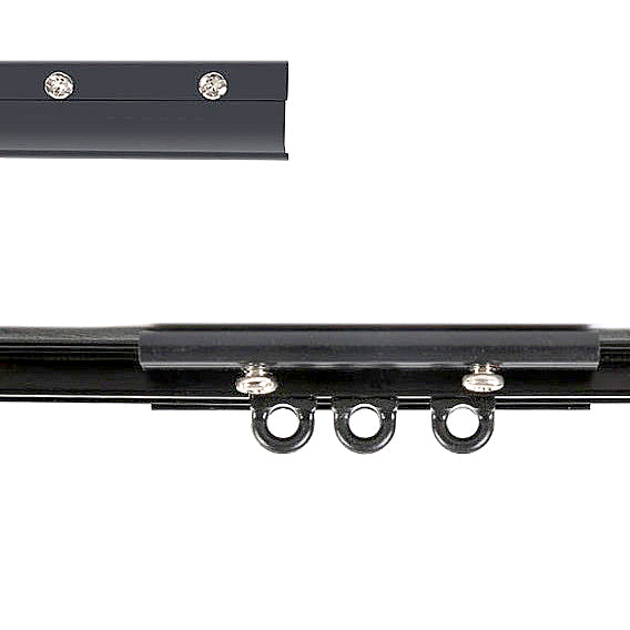 Takmonterad gardinskena i metall Epoxy