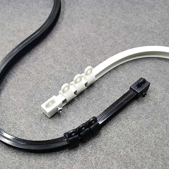 Vit böjbar gardinskena Gusano