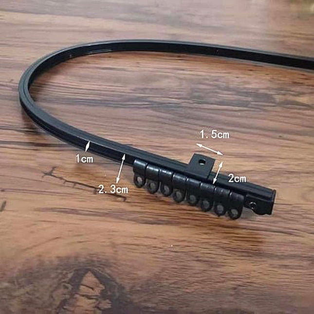 Vit böjbar gardinskena Gusano