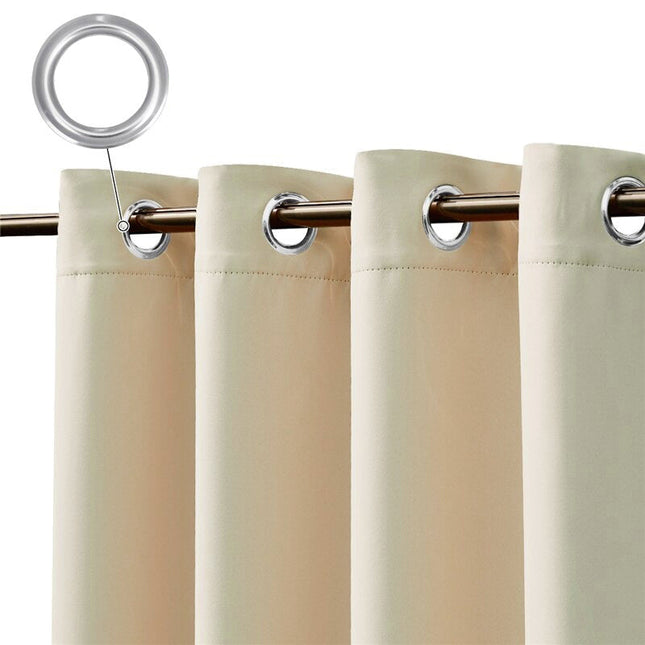 Beige vattentät gardin för balkong