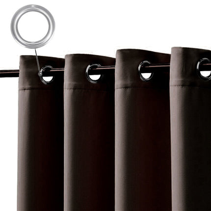 Vattentät terrassgardin i chokladbrun färg