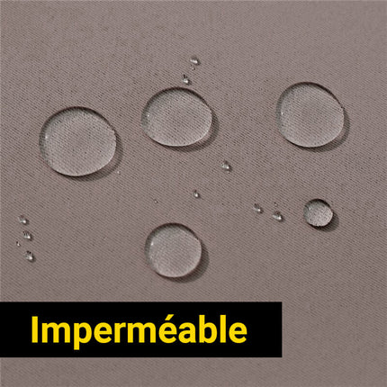 Vattentät altangardin i taupe färg