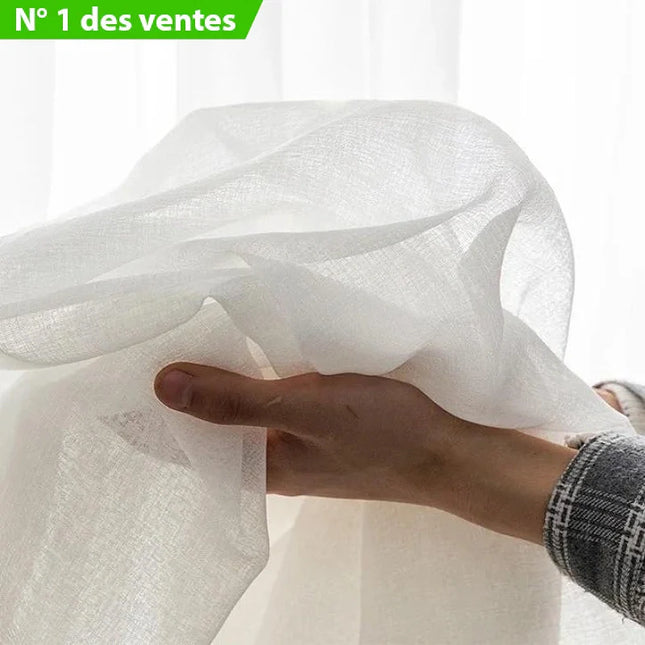 Tunn gardin med linnelook Liku