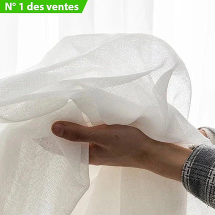 Tunn gardin med linnelook Liku