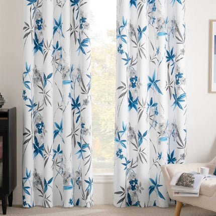 Gardin med blommigt bambumotiv