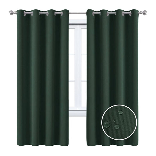 Vattentät utomhusgardin i mörkgrönt