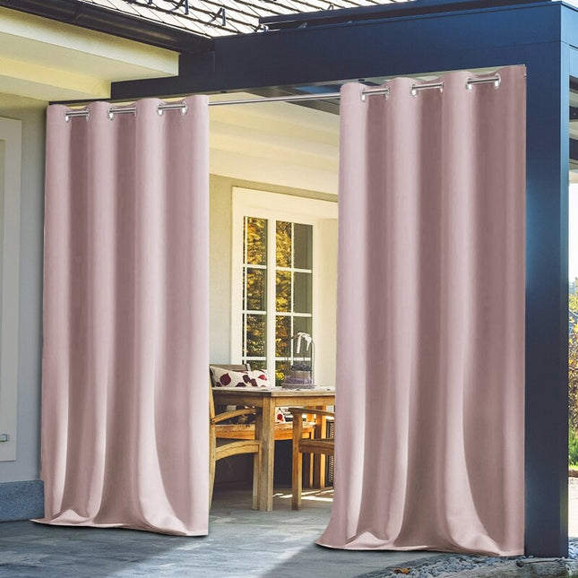 Utomhusgardin med öljetter för insynsskydd