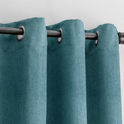 Mörkläggningsgardiner petrolblå modell Open Sea