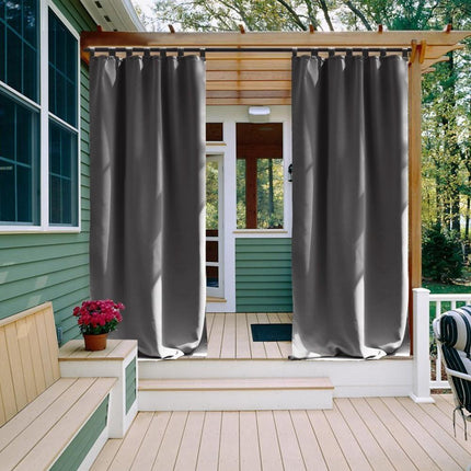 Mörkläggande utomhusgardin med hankor Zaliko