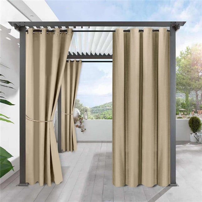 Vattentät gardin för paviljong och uteplats.
