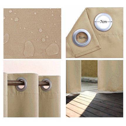 Vattentät utomhusgardin för balkong och altan