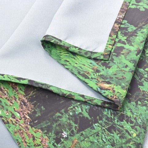 Utomhusgardin med skogsmotiv för balkong