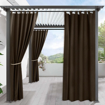 Brun utegardin för pergola