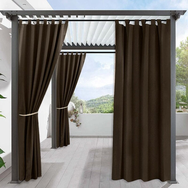 Brun utegardin för pergola