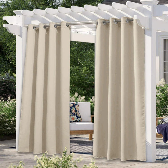 Vattentät gardin till pergola för insynsskydd