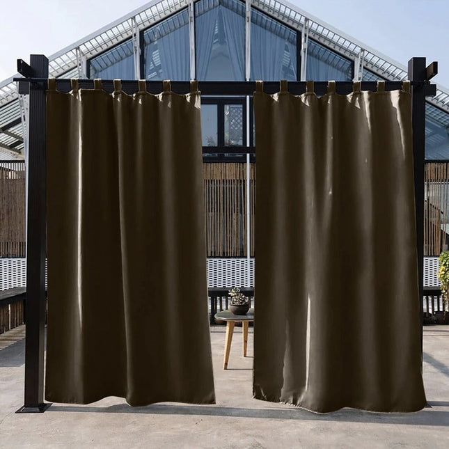 Lätt utomhusgardin med hällor