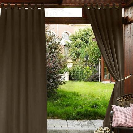 Lätt utomhusgardin med hällor